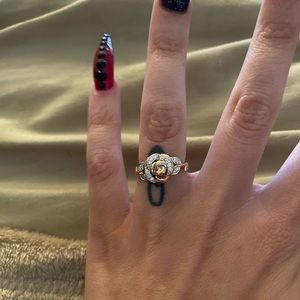 Zales Disney line beauty and the beast rose ring